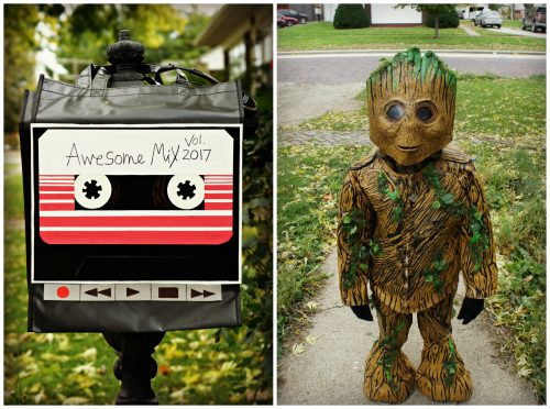 Groot with Walkman with Awesome Mix Tape Treat Bag
