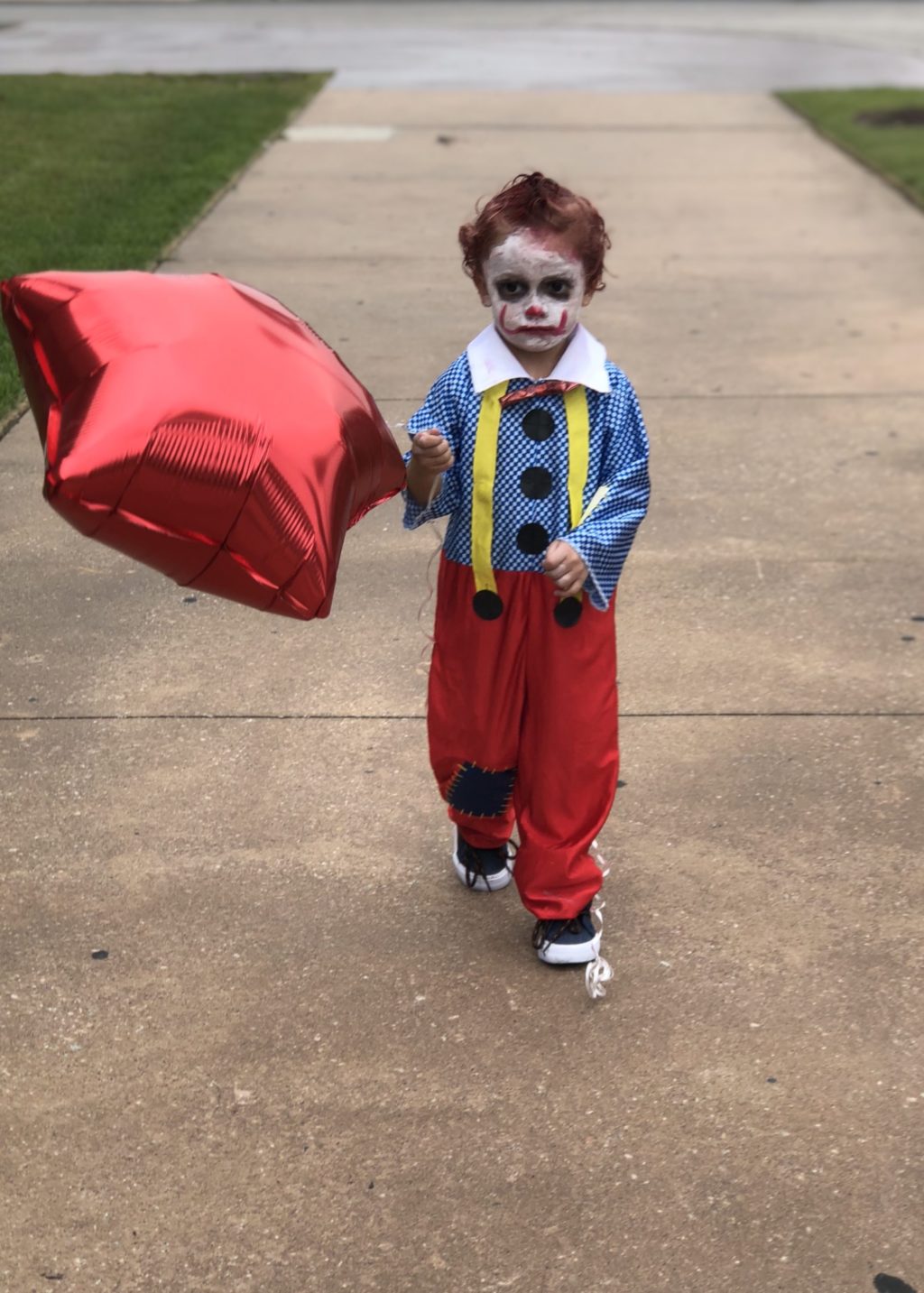 baby scary clown costume