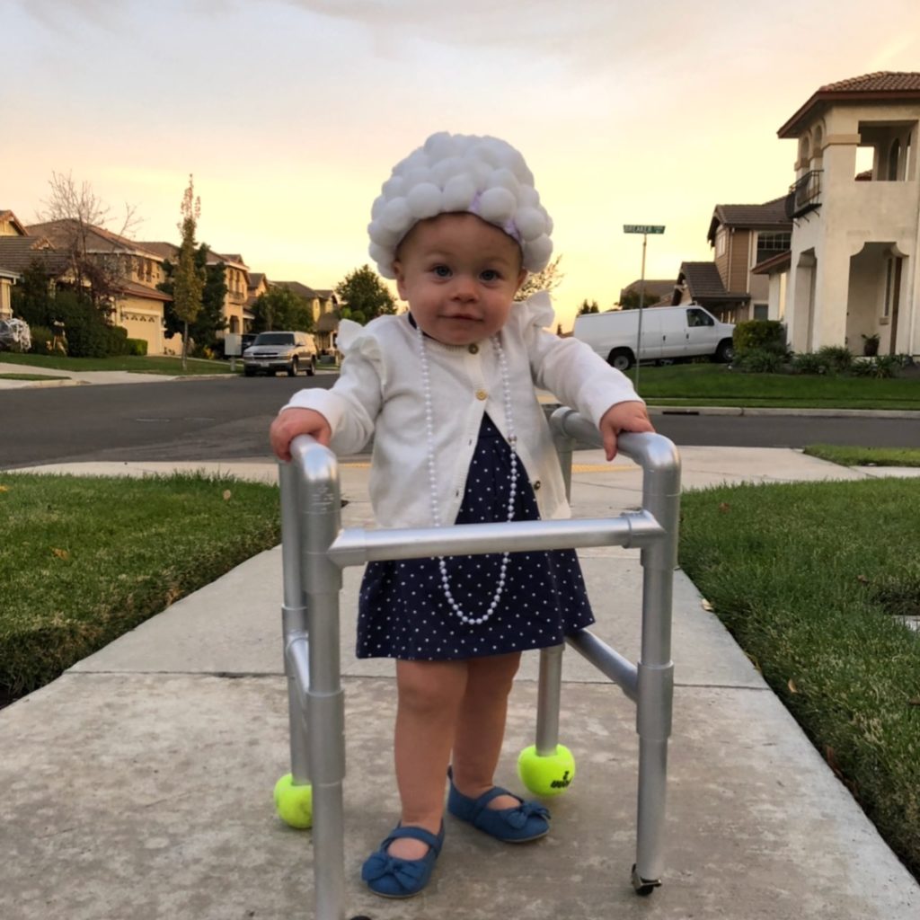 old lady costume for baby girl