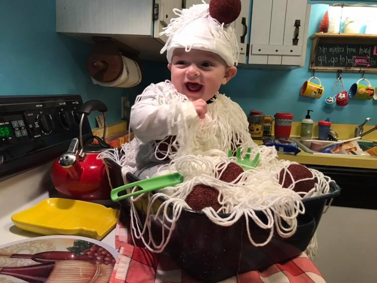baby spaghetti costume