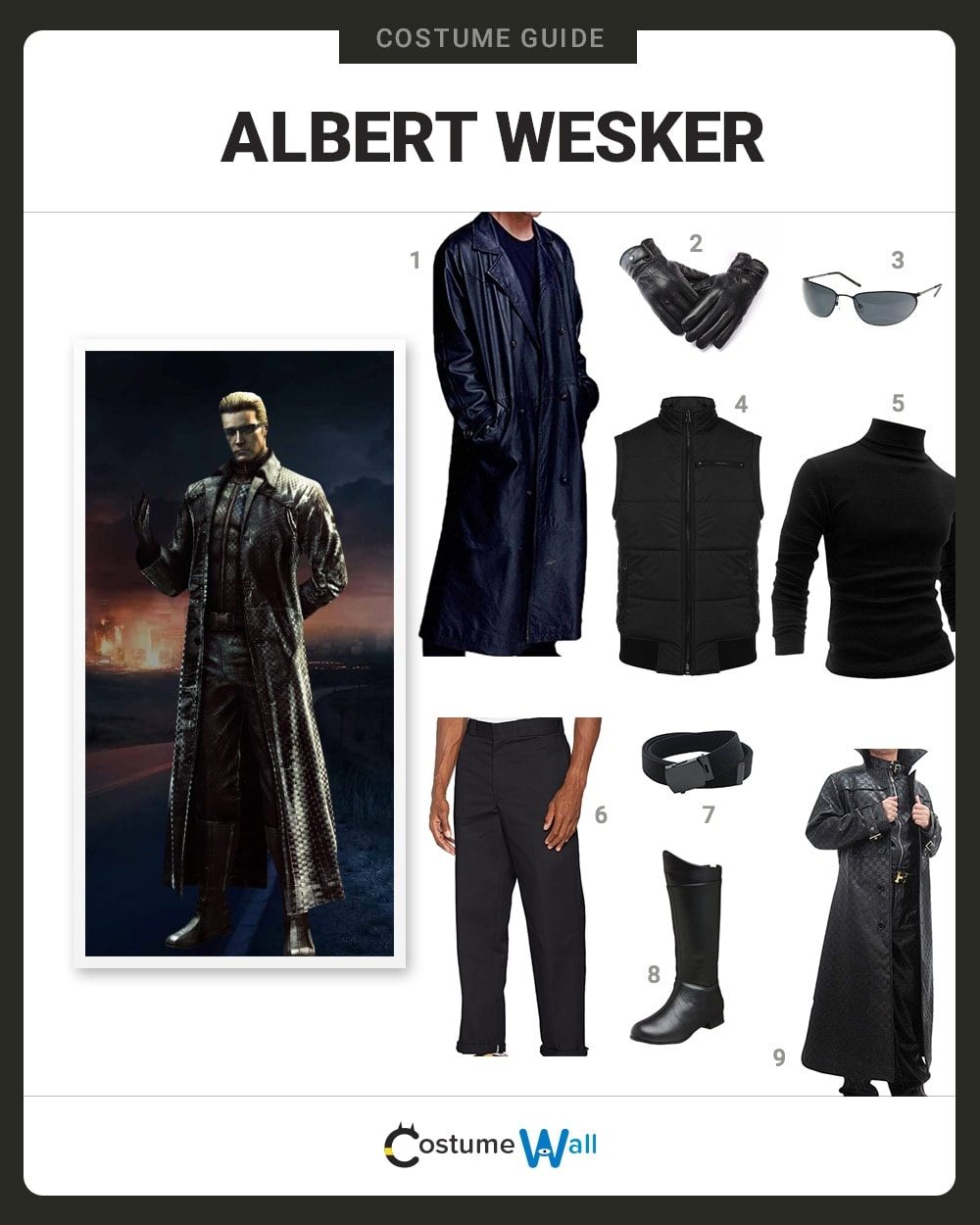 Albert Wesker Costume Guide