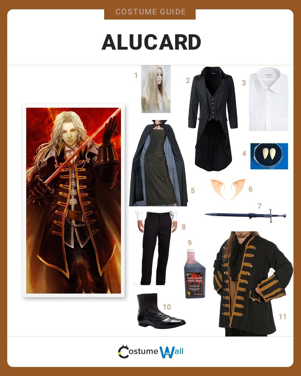 Alucard (Castlevania) Costume Guide