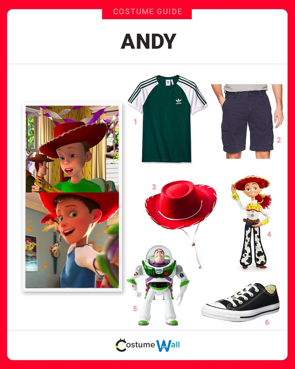 Dress Like Andy Costume Halloween and Cosplay Guides