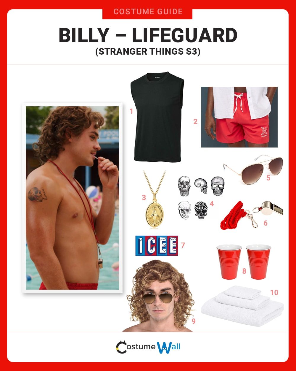 Billy - Lifeguard Costume Guide