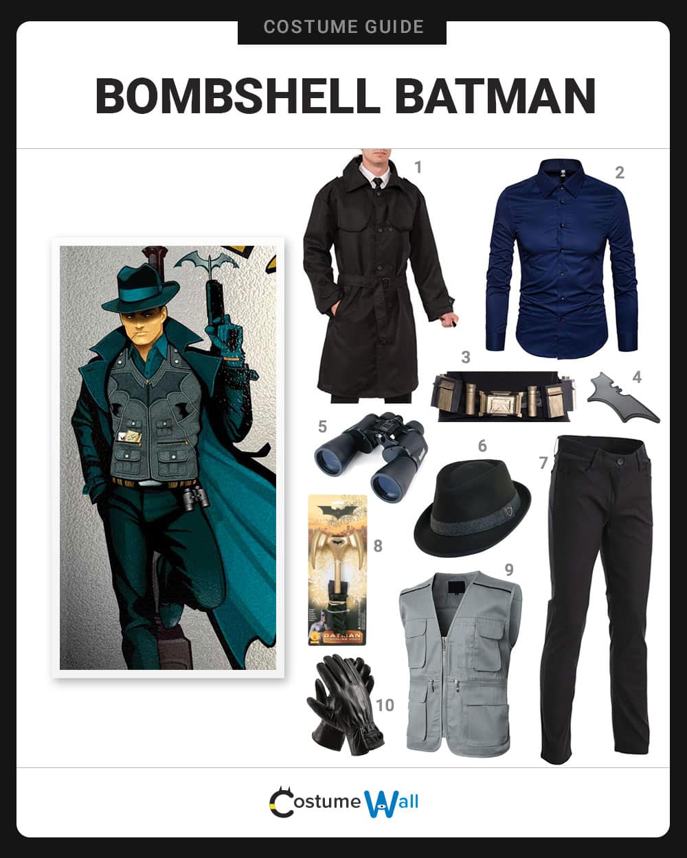 Bombshell Batman  Costume Guide