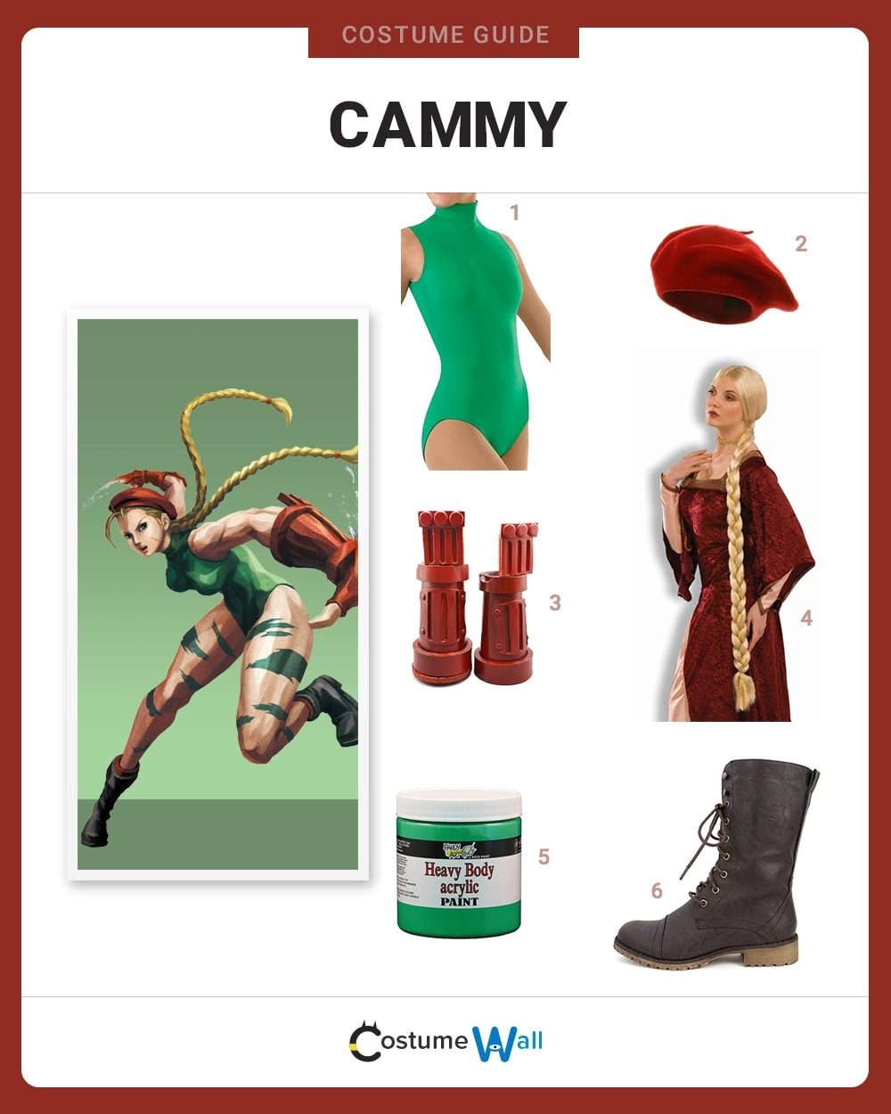  Liuyumin Womens Street Cammy White Cosplay Costume