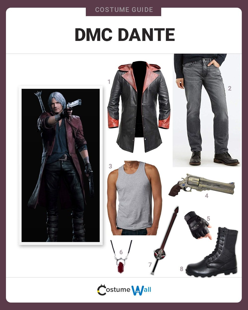 Game Devil May Cry 5 Nero Outfit Cosplay Costume