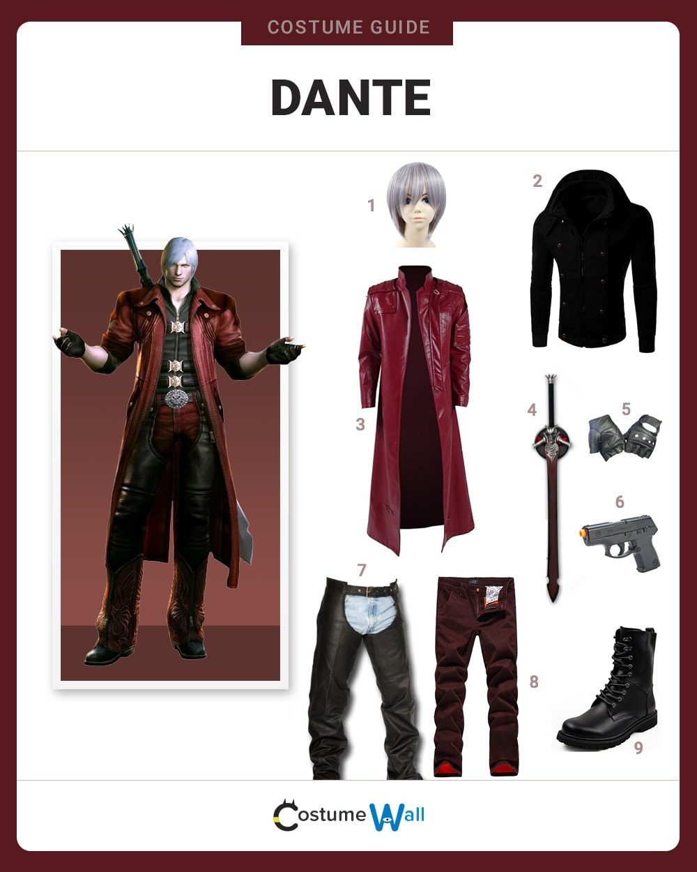 Dress Like Dante Costume  Halloween and Cosplay Guides