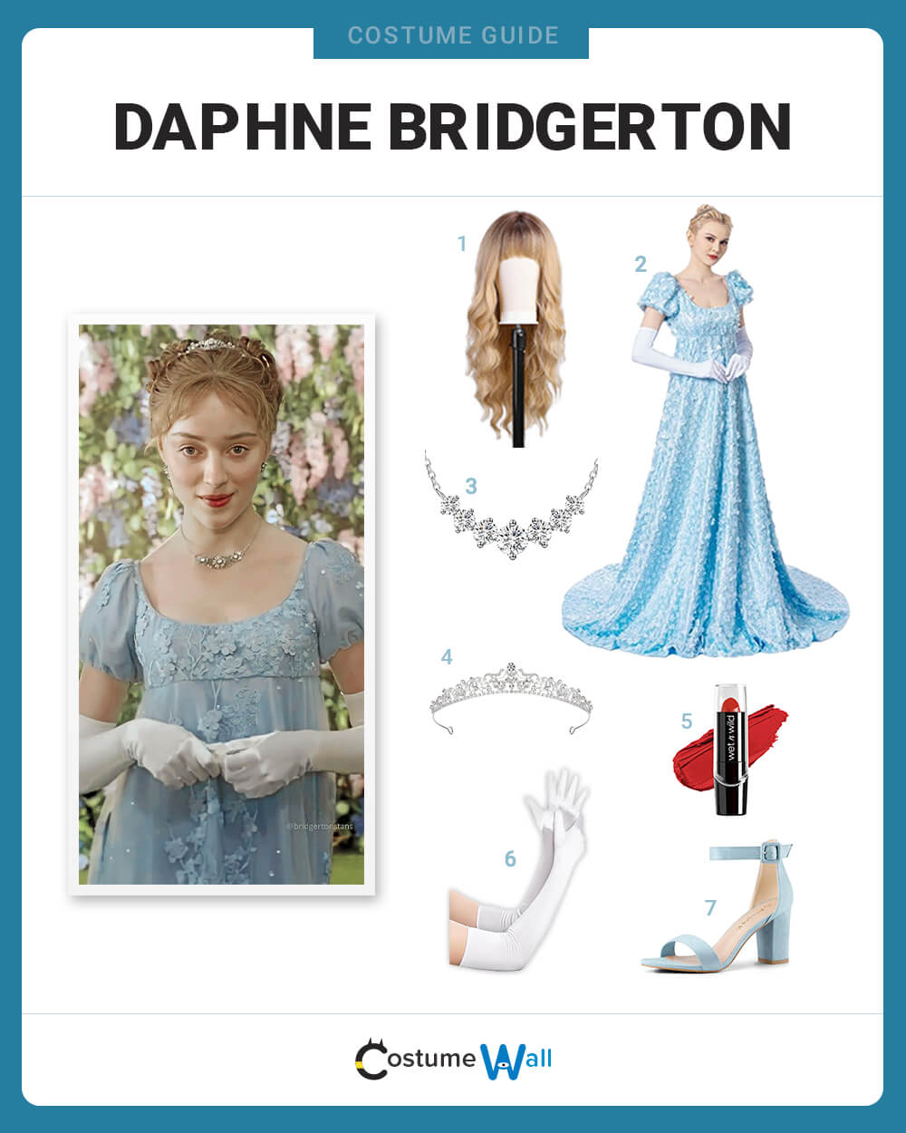princess polly baby blue dress Costume Wall