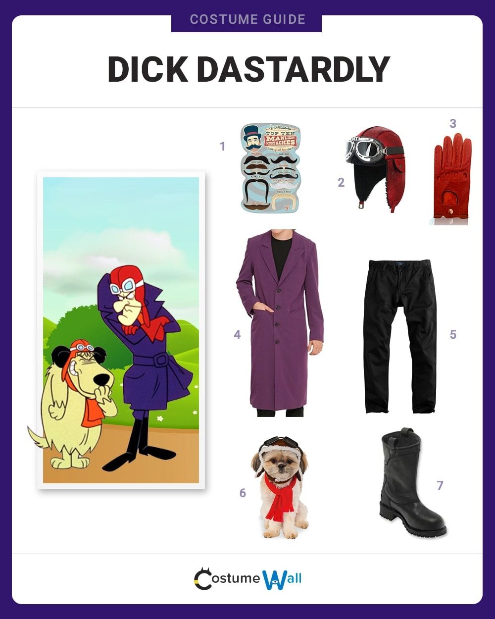 Dick Dastardly Costume Guide