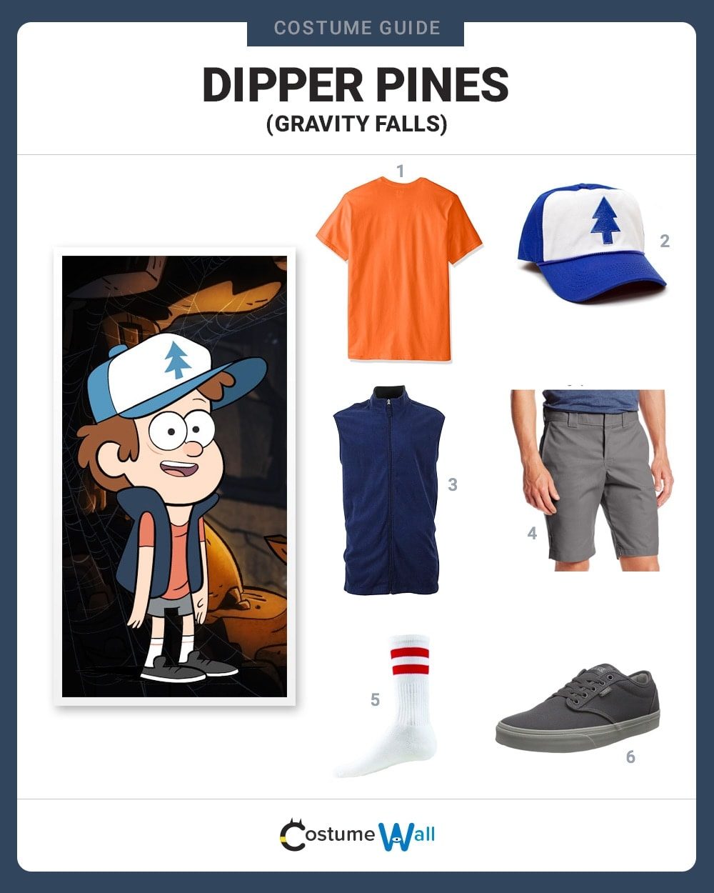 Dress Like Dipper Pines Costume Halloween And Cosplay Guides