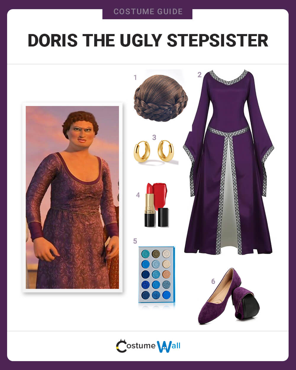 Dress Like Doris The Ugly Stepsister Costume Halloween And Cosplay Guides