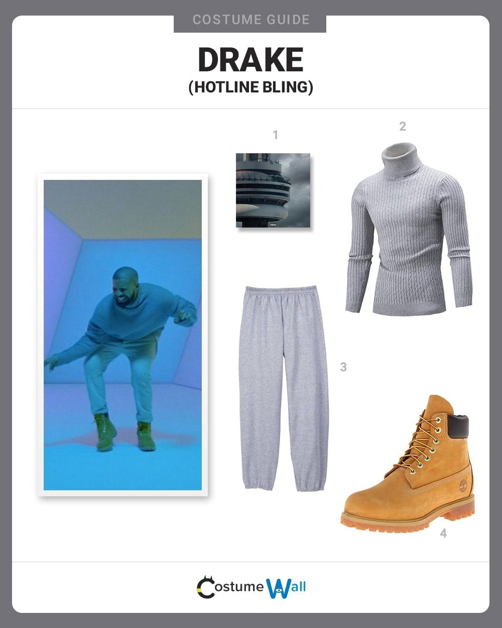 Drake Costume Guide