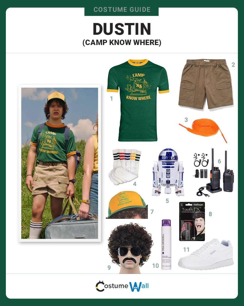 Dress Like Dustin (Camp Know Where) Costume