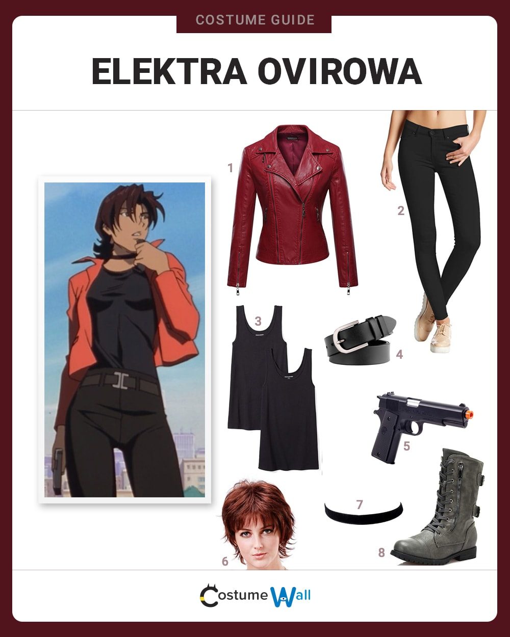 Elektra Ovirowa Costume Guide