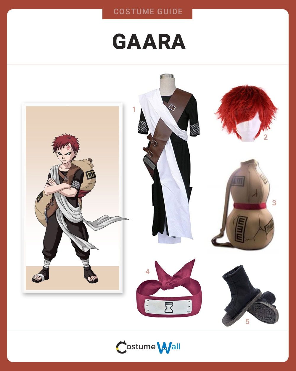 Gaara Costume Guide