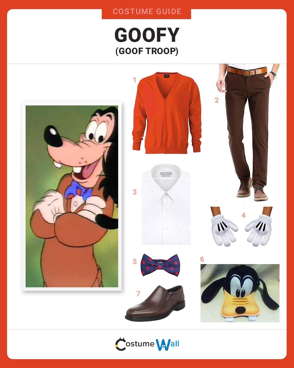 Goofy (Goof Troop) Costume Guide