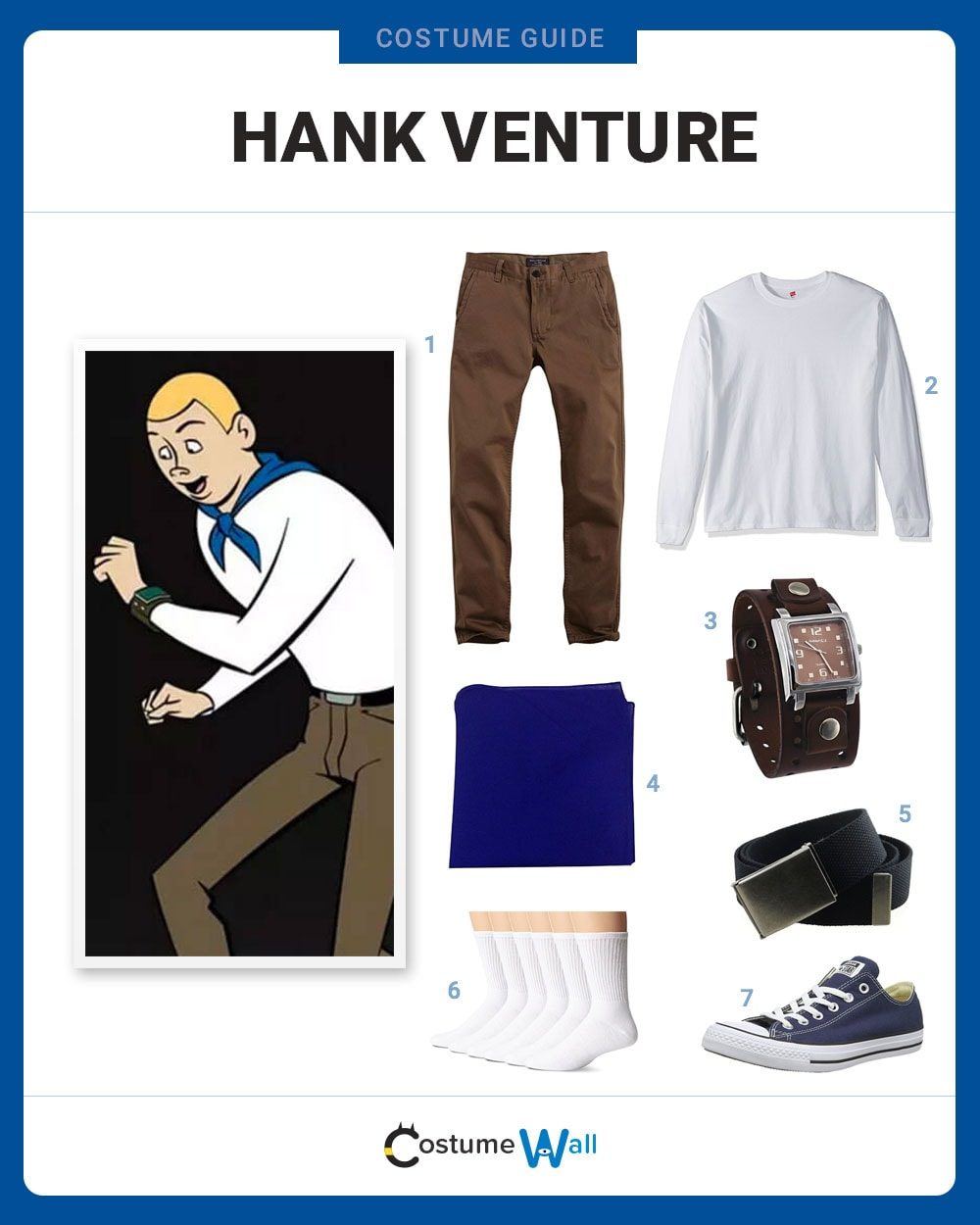 Hank Venture Costume Guide