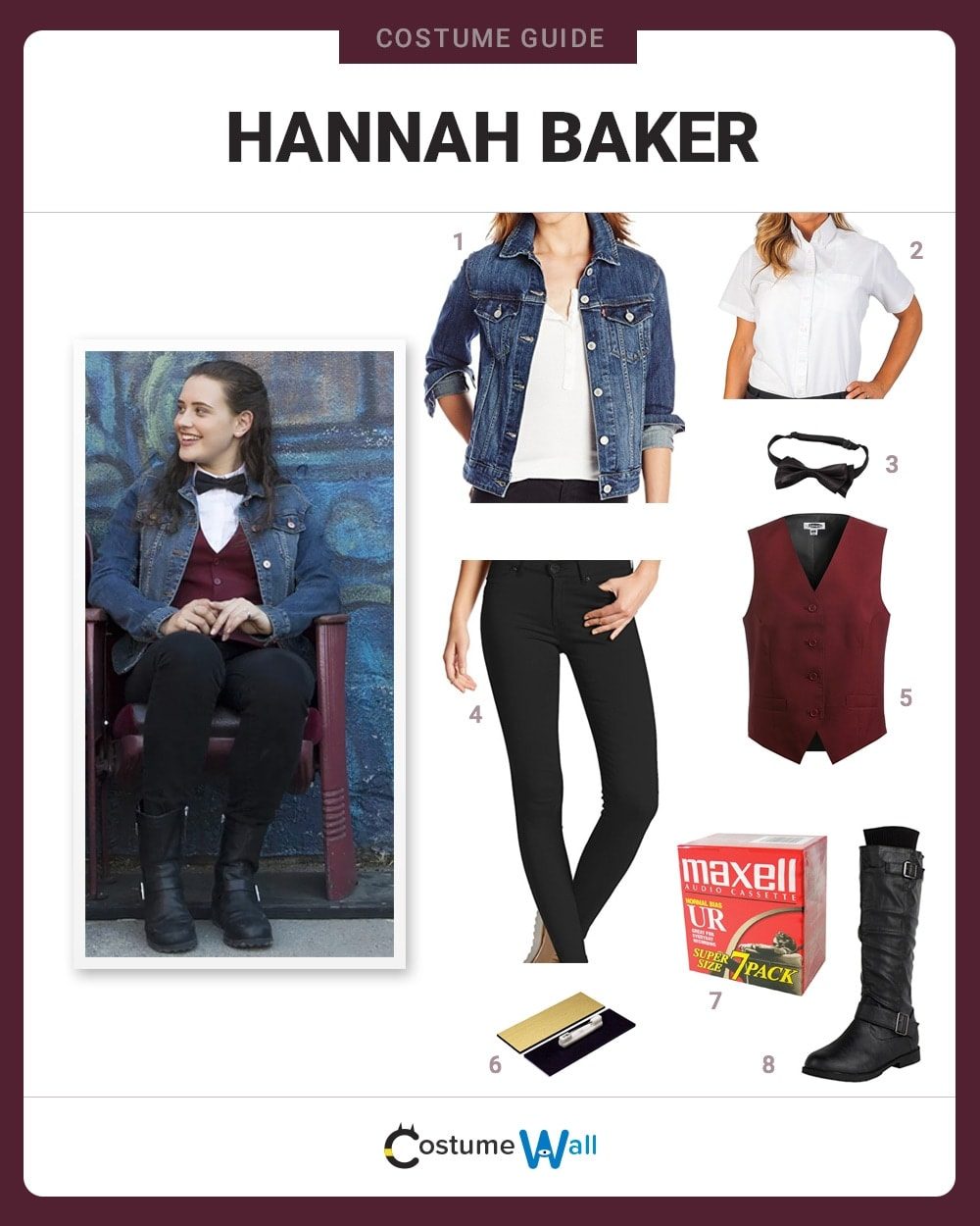 Hannah Baker Costume Guide