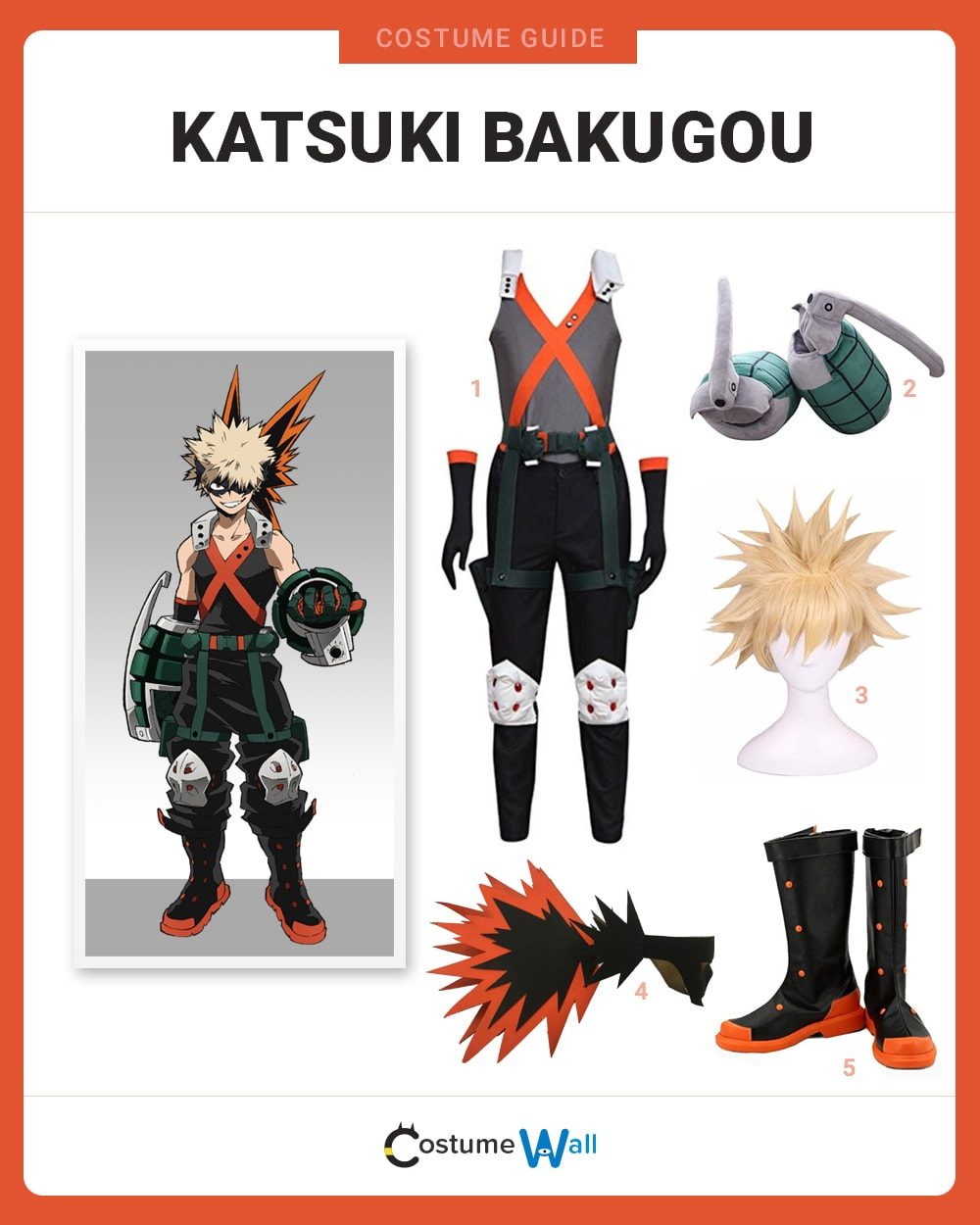 Dress Like Katsuki Bakugou Costume Halloween And Cosplay Guides