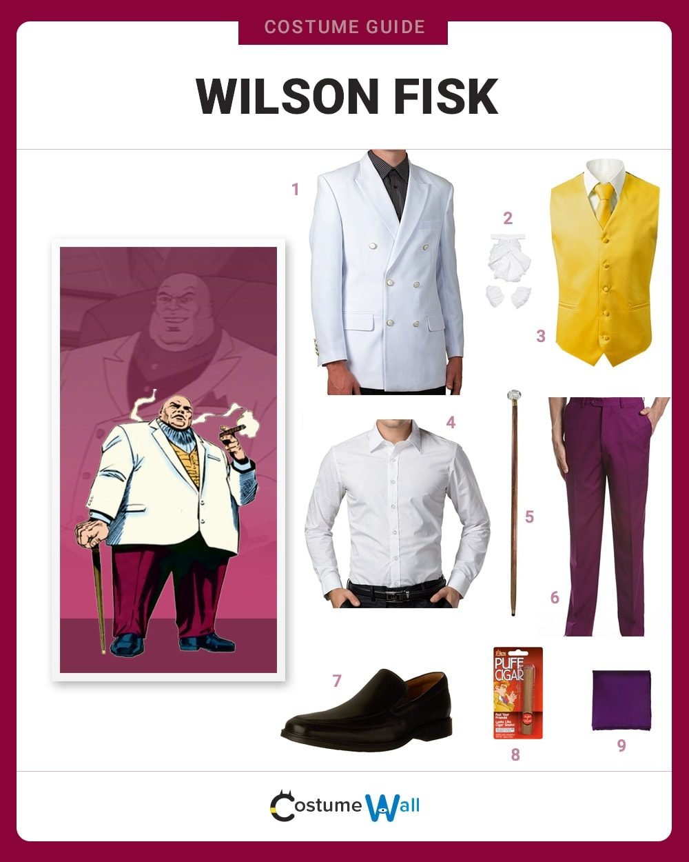 Dress Like Kingpin Costume Halloween and Cosplay Guides