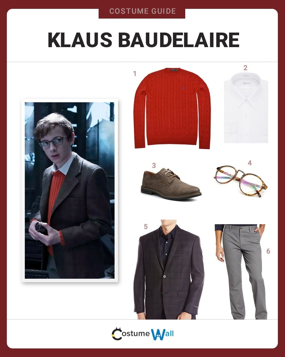Klaus Baudelaire Costume Guide