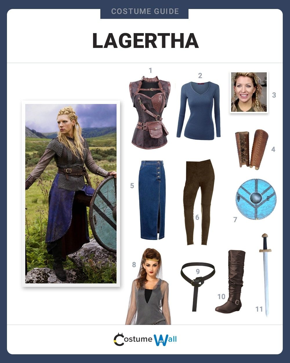 Deguisement lagertha viking sale