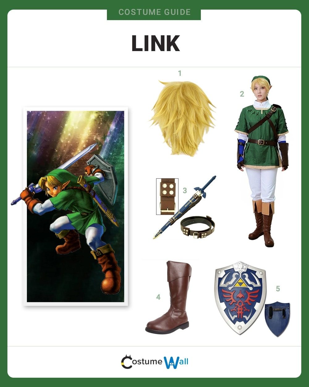 How to Dress Up As Link from Legend of Zelda: 13 Steps