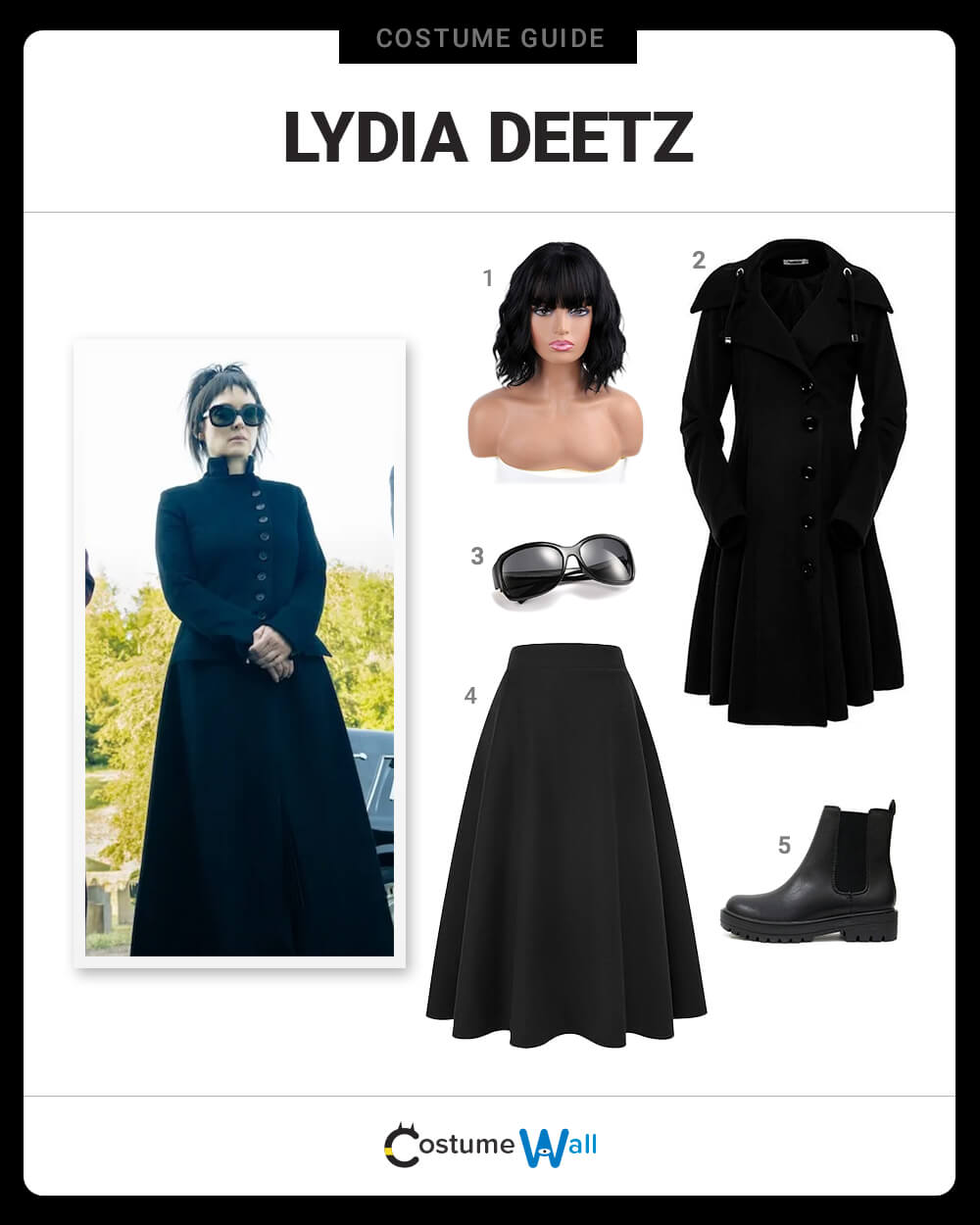 Lydia deetz costume black dress best sale