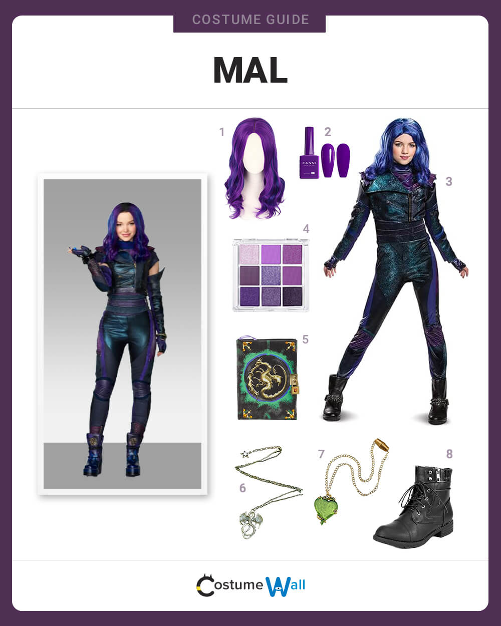 Dress Like Mal Costume Halloween and Cosplay Guides