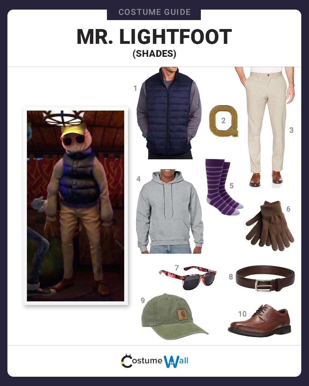Mr. Lightfoot Costume Guide