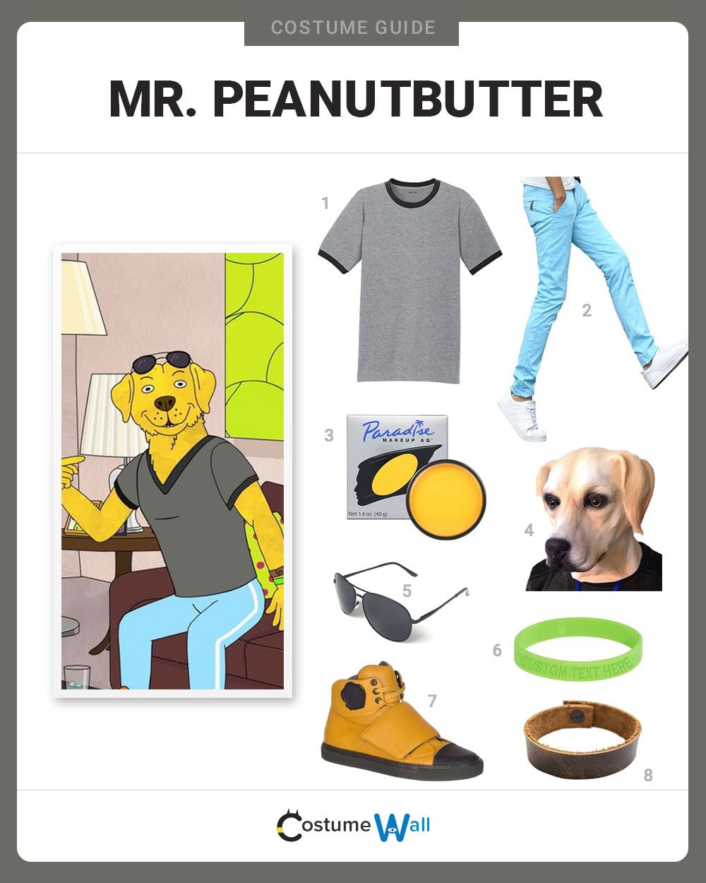 Mr. Peanutbutter Costume Guide