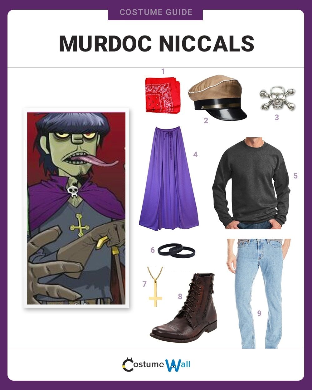 Murdoc Niccals Costume Guide