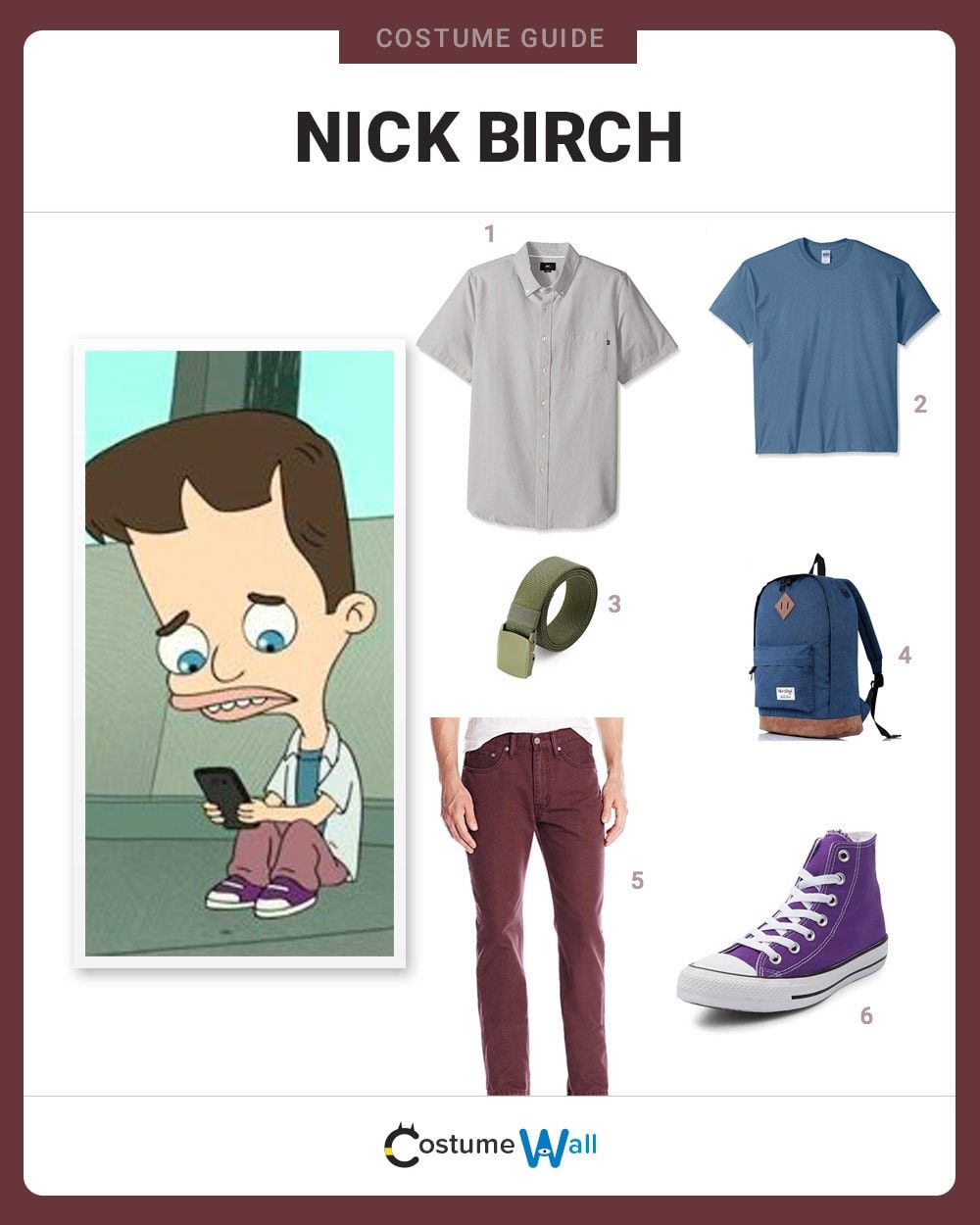 Nick Birch Costume Guide