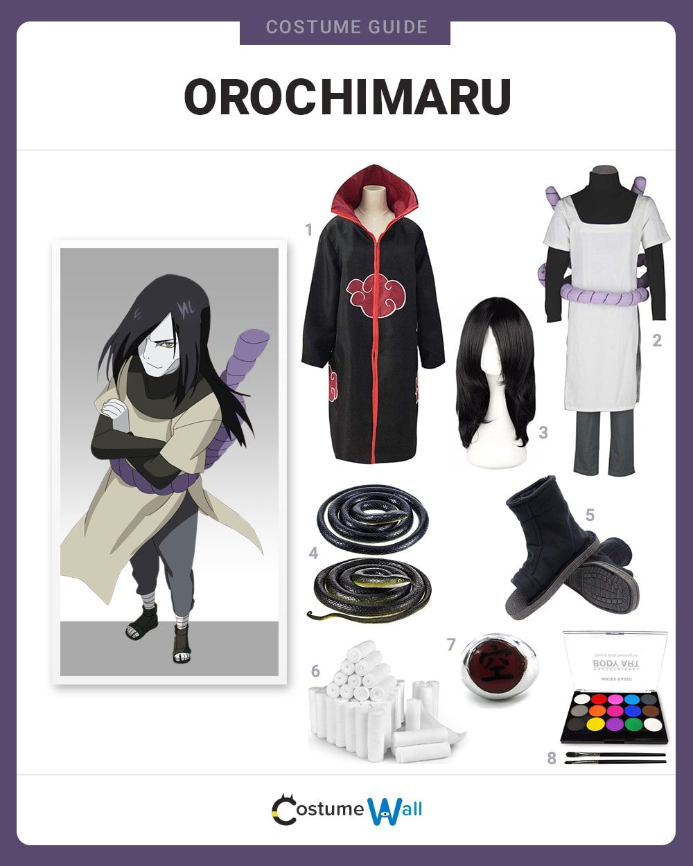 Dress Like Orochimaru Costume Halloween And Cosplay Guides