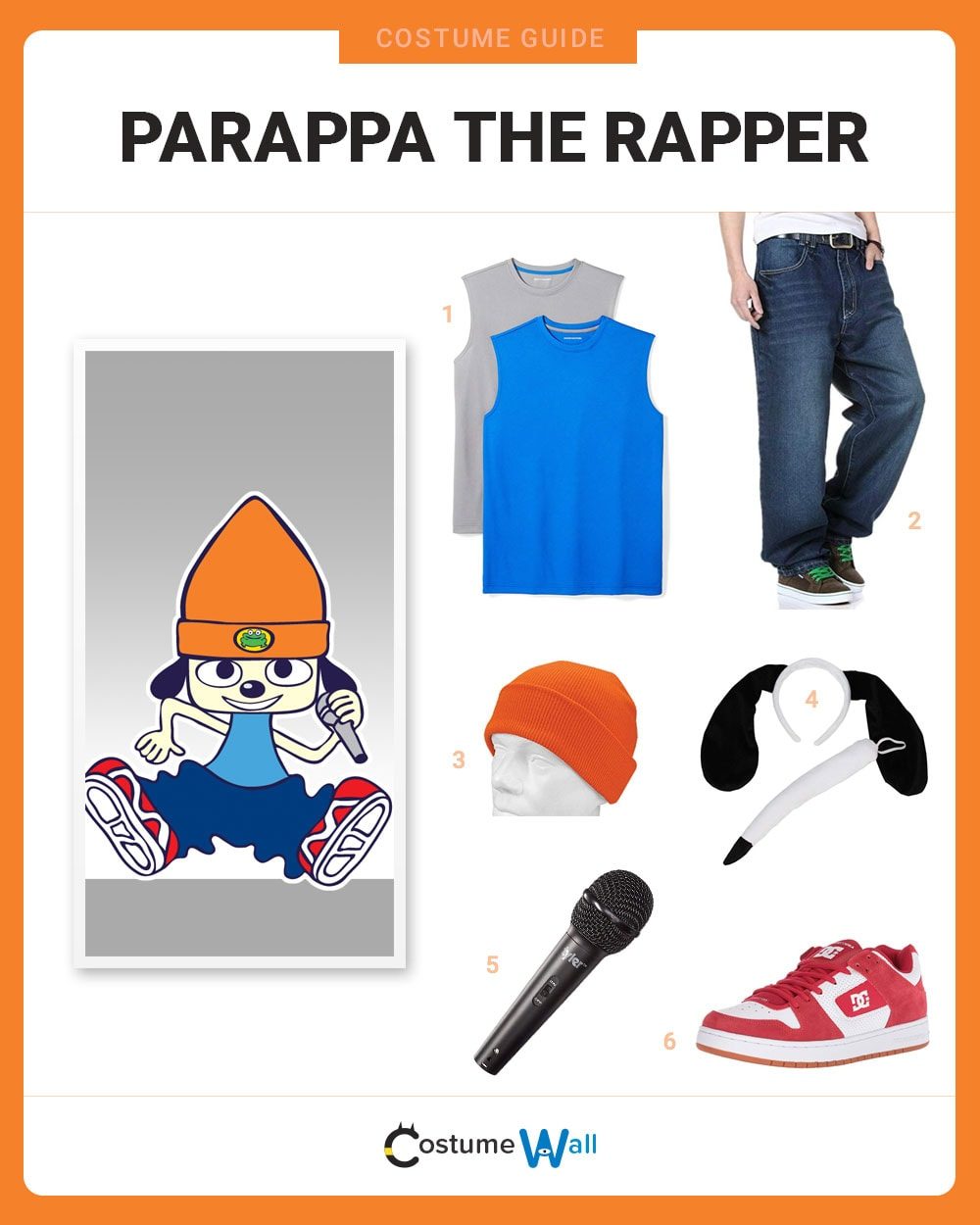 PaRappa the Rapper Costume Guide
