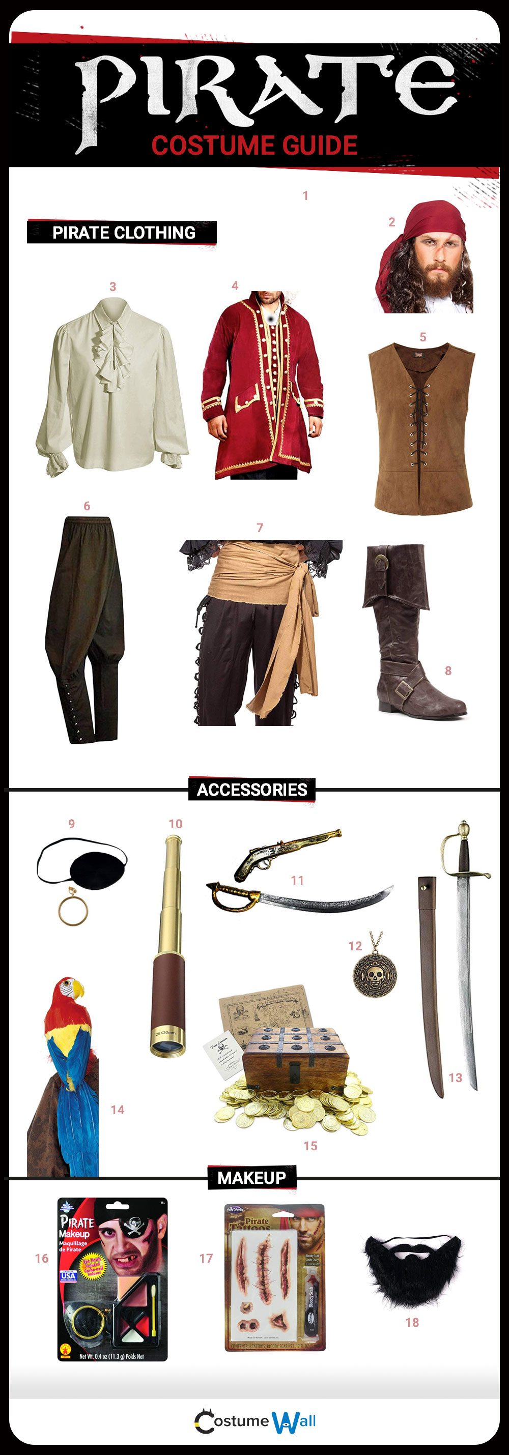 how to make a homemade pirate costume for men