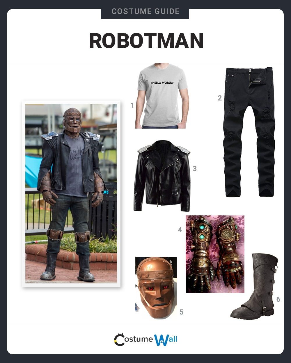 Robotman Costume Guide