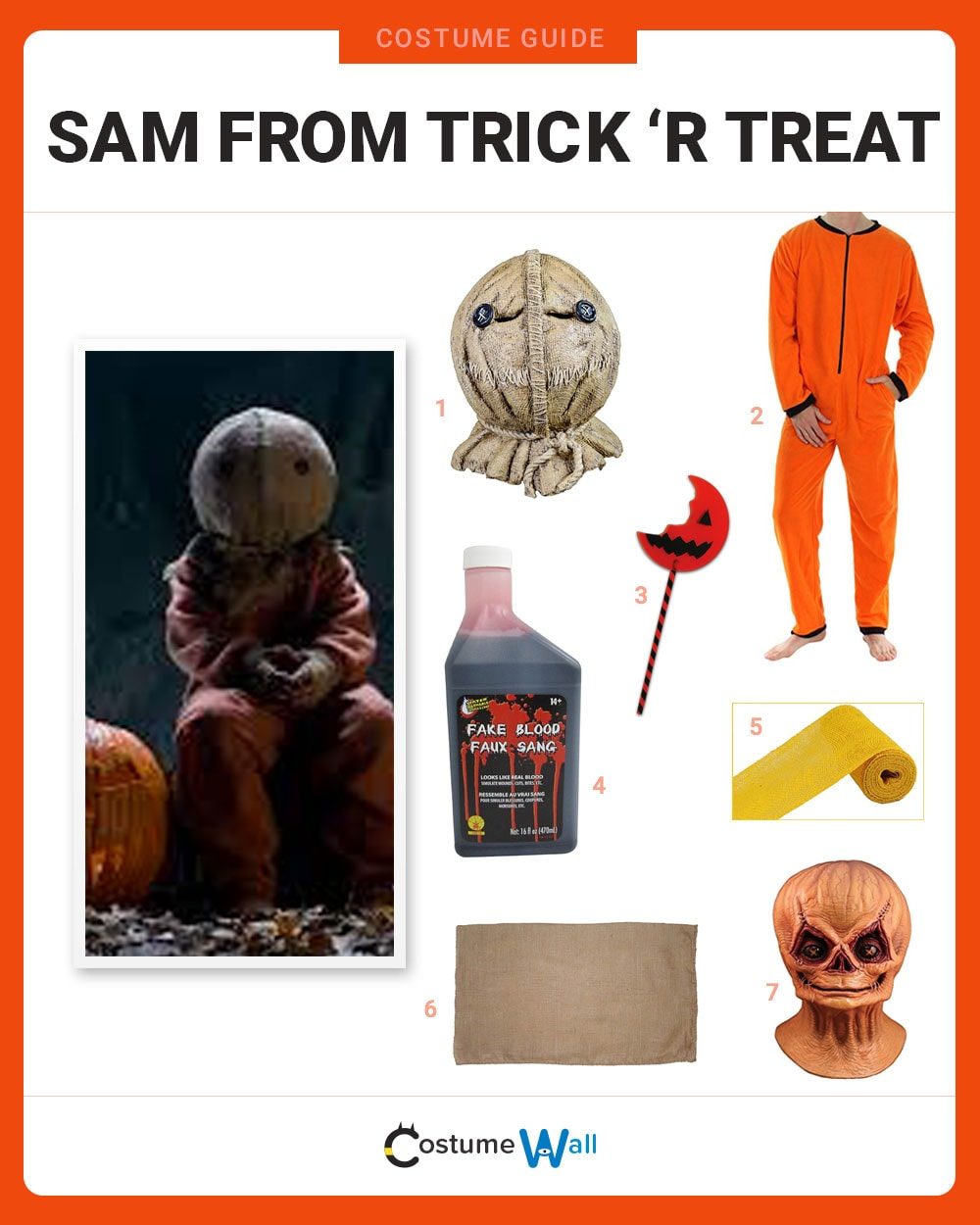 Sam (Trick 'r Treat) Costume Guide