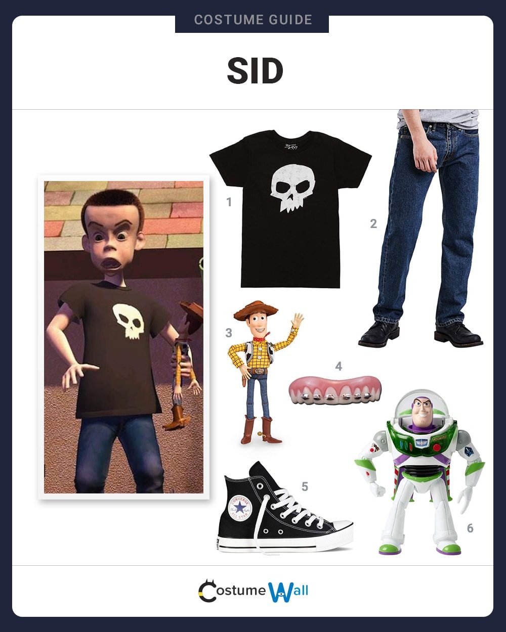 Suelto incluir Se asemeja Dress Like Sid from Toy Story Costume | Halloween and Cosplay Guides