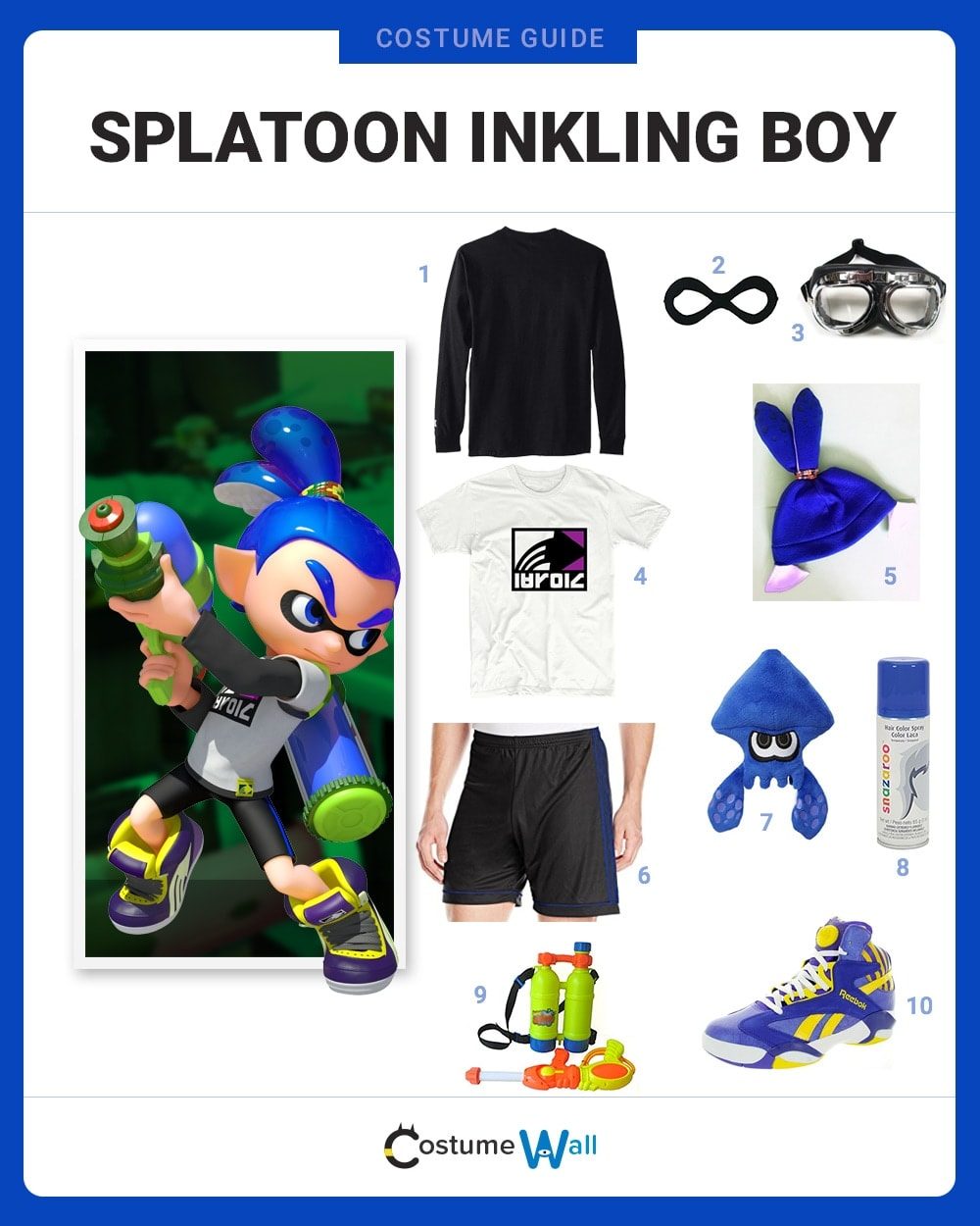 Splatoon Inkling Boy Costume Guide