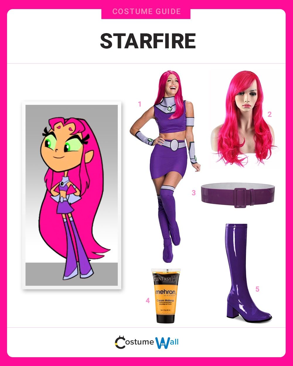 Starfire Costume Guide
