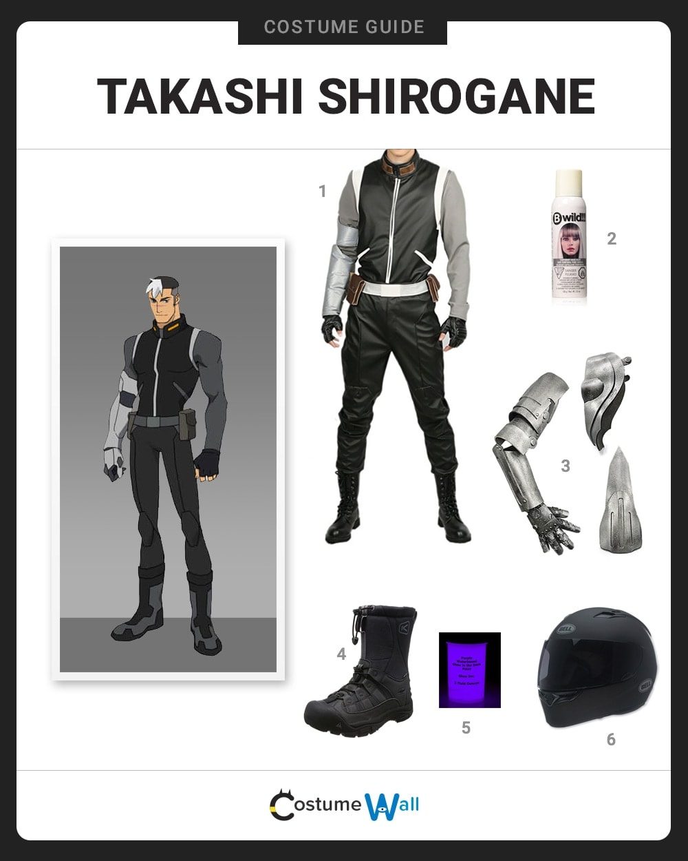 Takashi Shirogane Costume Guide