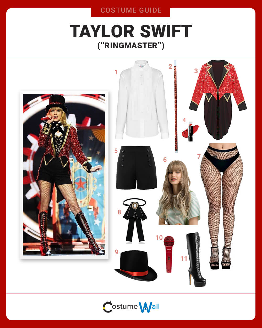Ringmaster Shirt Dress Costume