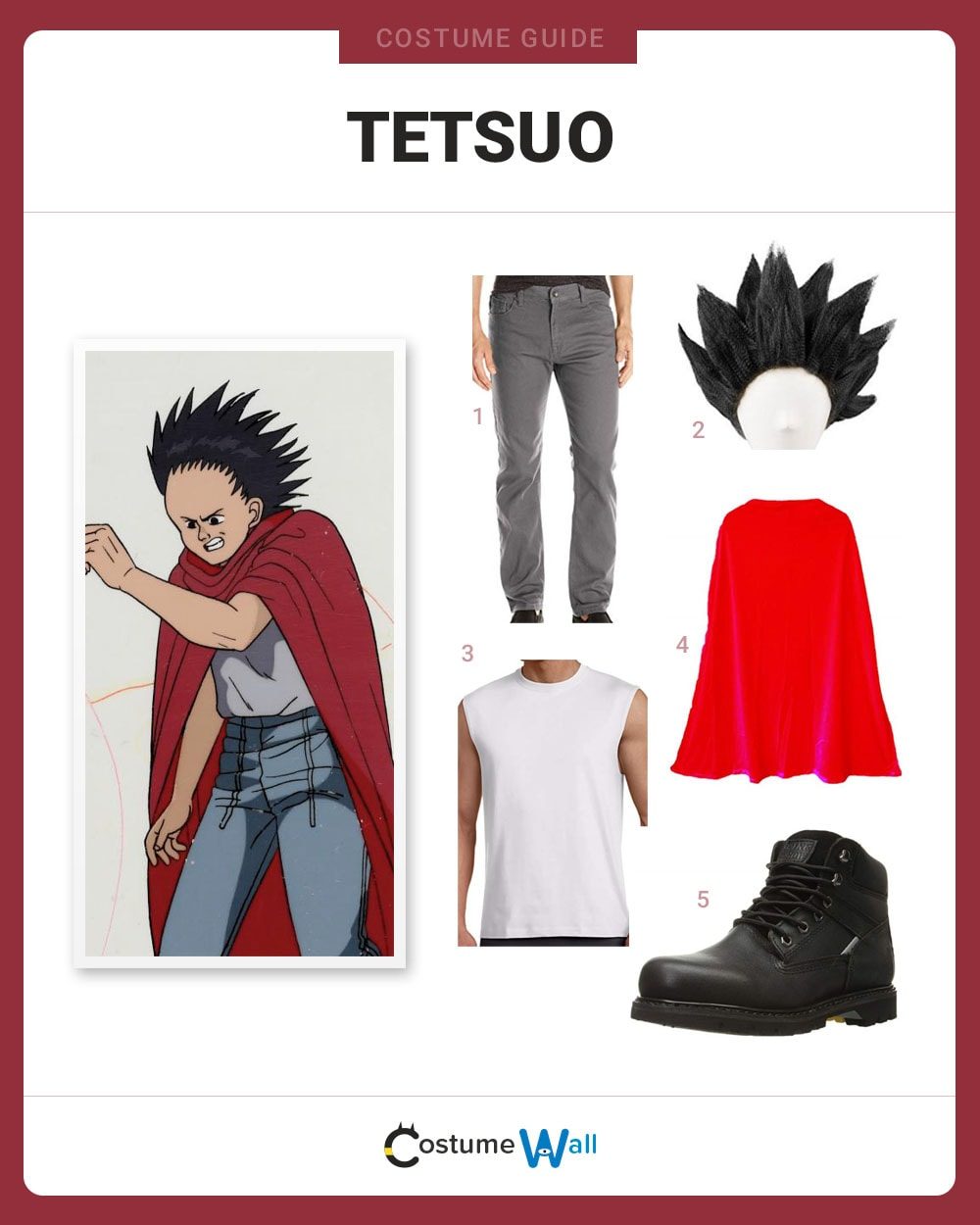 Tetsuo Shima Costume Guide