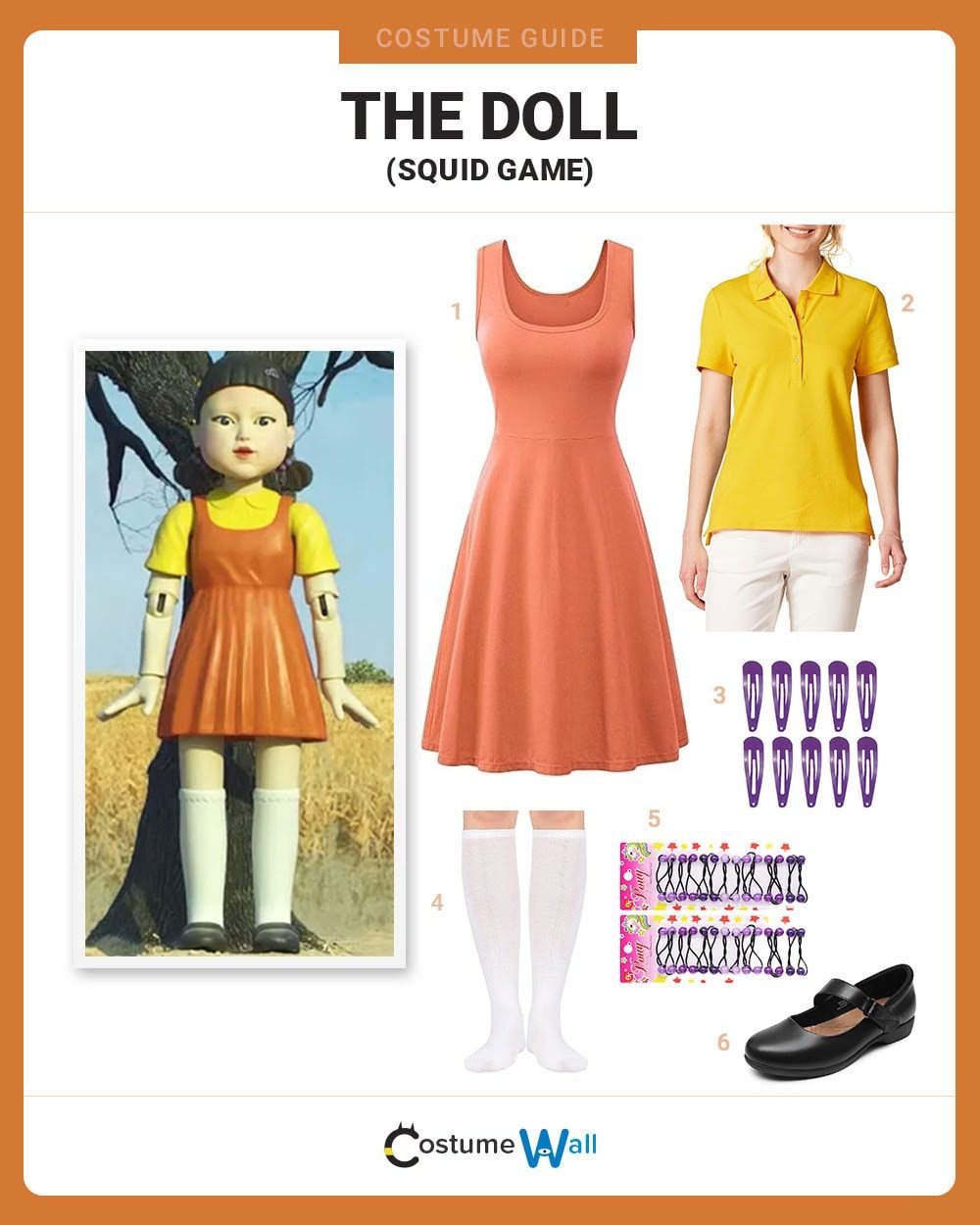 Squid Game Doll Costume