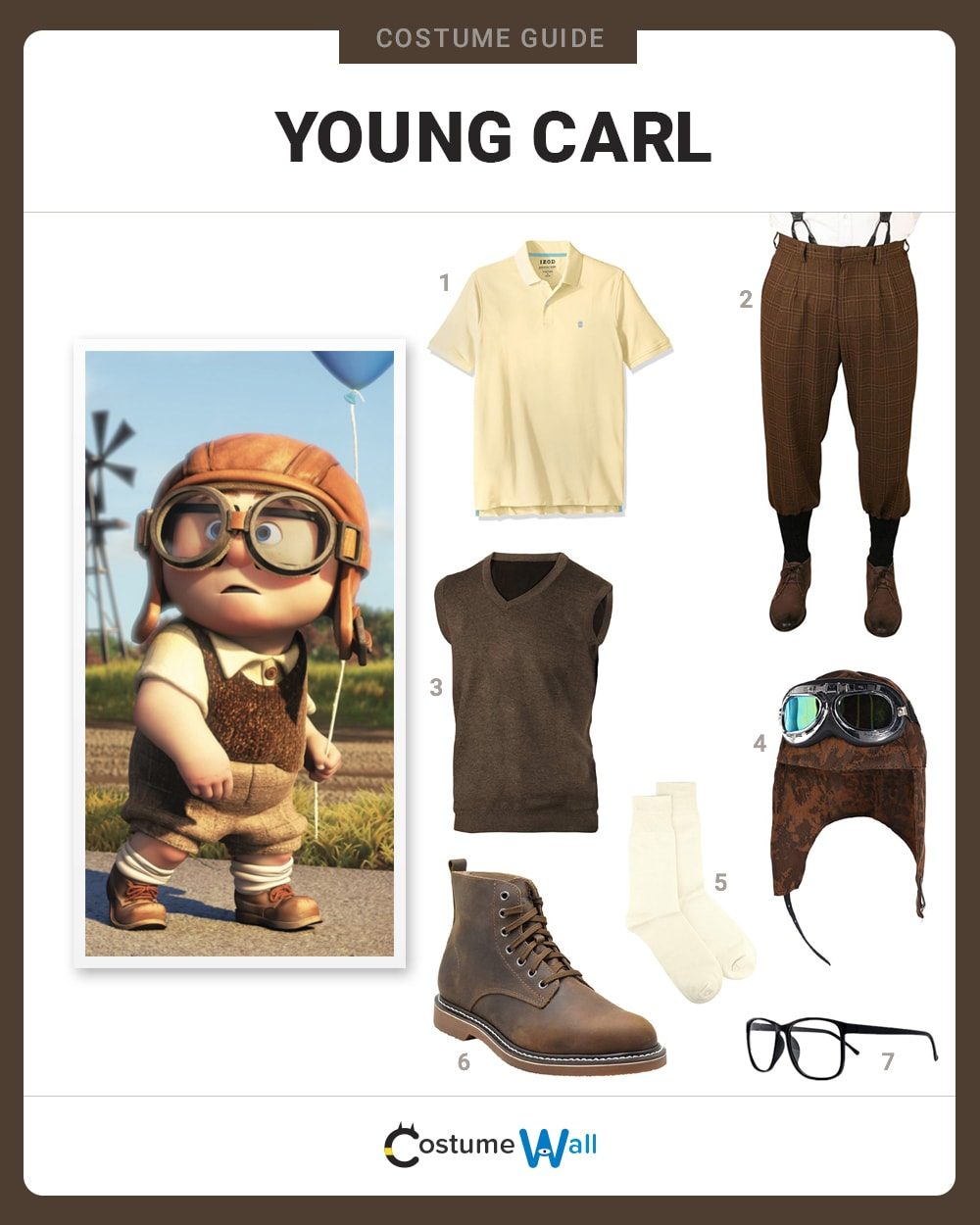Young Carl Fredricksen Costume Guide
