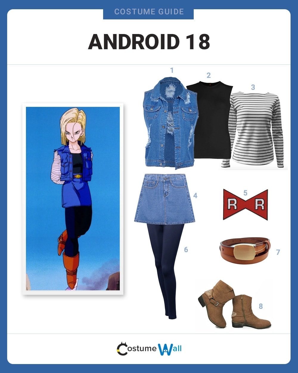 Dress Like Android 18 Costume Halloween and Cosplay Guides