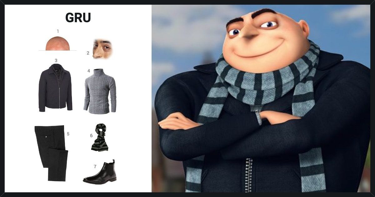 Despicable Me Felonious Gru Mask Video Costume, despicable me