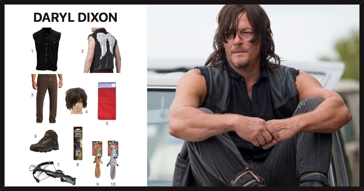 Get the cosplay costume of Daryl Dixon, the right-hand man of Rick Grimes a...